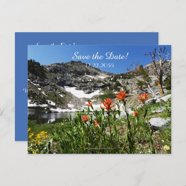 Spara datumet 60-årsfirandet meddelande vykort (Fram/baksida)