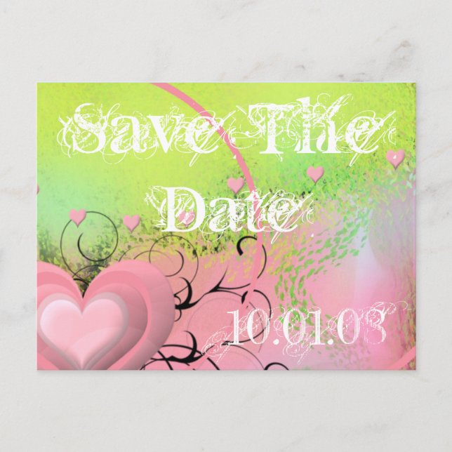 Spara datumet - Anpassat Meddelande Vykort (Framsida)