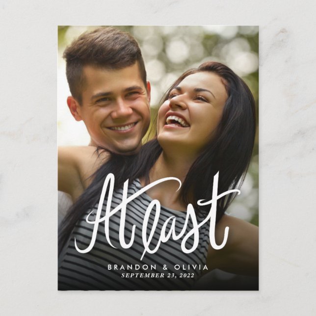 Spara datumet *Äntligen* vykort (Framsida)