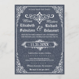 Spara datumet av tungan Gothic Victorian Damask