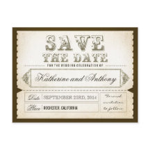 spara datumet biljett - vykort