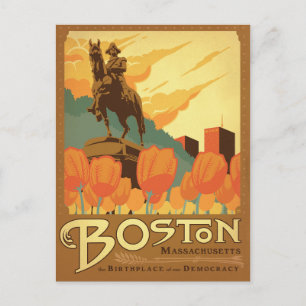 Spara datumet Boston, MORSA Meddelande Vykort