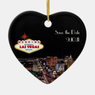 Spara datumet Bröllop i Las Vegas Ornament
