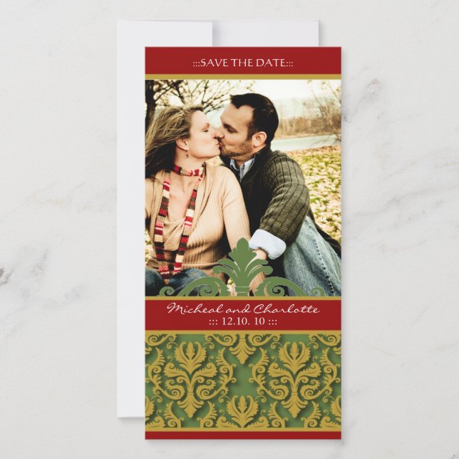 Spara datumet Bröllop i vinterbröllopet (Framsida)