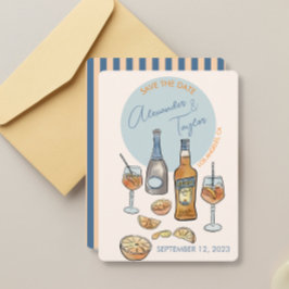 Spara datumet Bröllop italiensk aperol spritz Oran