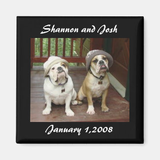 Spara datumet Bröllop-magnet Magnet