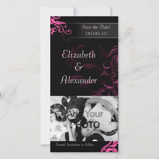 Spara datumet - bröllopsinbjudan (Framsida)