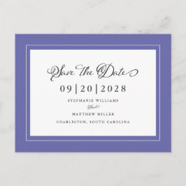 Spara datumet Elegant trendbröllop Meddelande Vykort