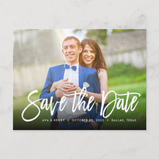 Spara datumet *Engagerande typsnitt* vykort