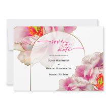 spara datumet | Fet vackert Scarlet Peony Invi