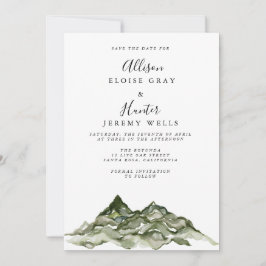 Spara datumet för berget inbjudningar