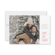 Spara datumet för bildrött grått vit konst gräs