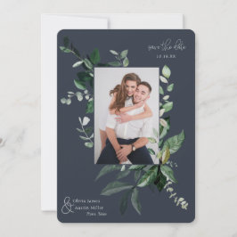 Spara datumet för det botaniska lädret Greenery Ph