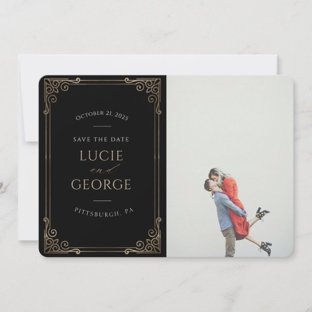 Spara datumet för det moderna, minimalistiska Ram (Framsida)