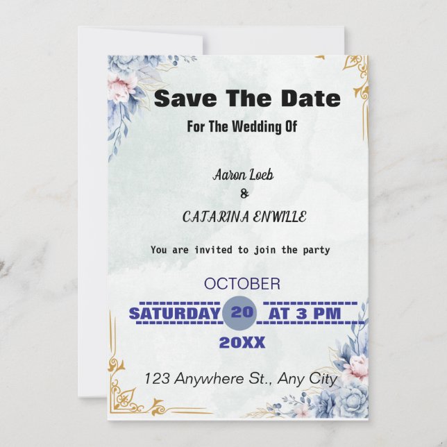 SPARA DATUMET FÖR EN INBJUDAN TILL KÄRLEK (Framsida)