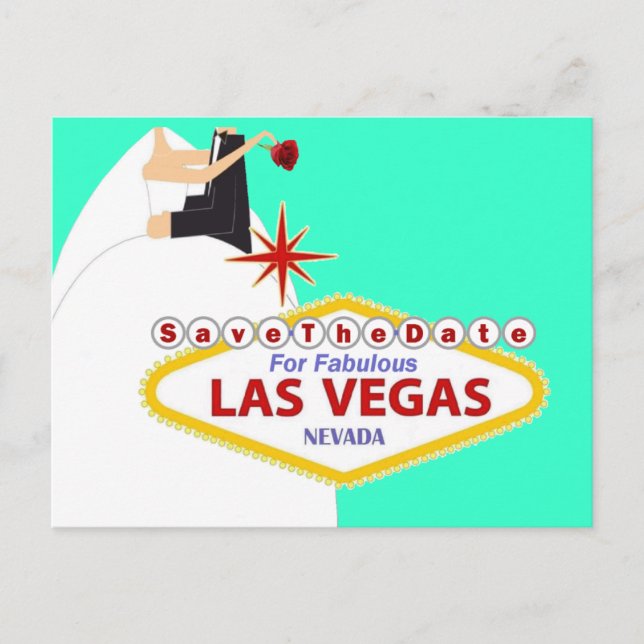 Spara datumet för fantastisk Las Vegas vykort (Framsida)
