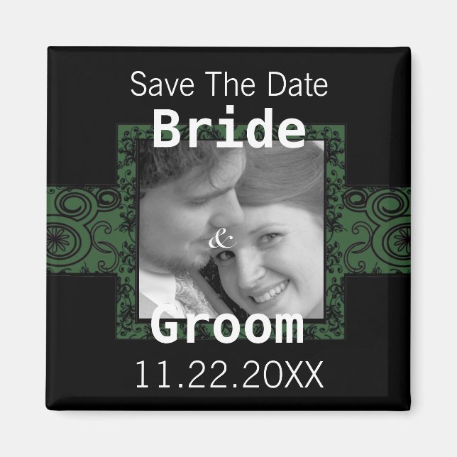 Spara datumet för fototecknet - magnet (Framsidan)