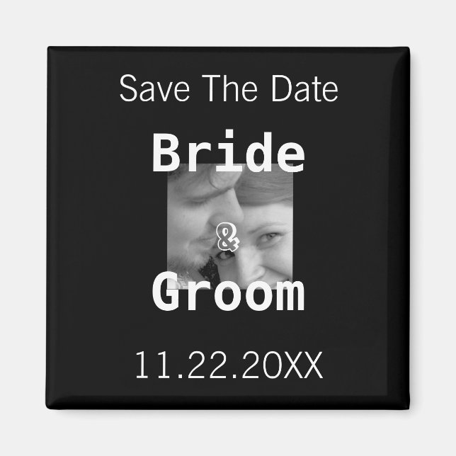 Spara datumet för fototecknet magnet (Framsidan)