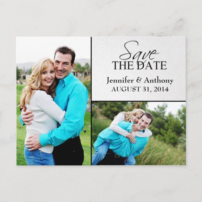 spara datumet för fotovykort meddelande vykort (Framsida)