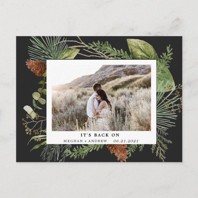 Spara datumet för fotovykortet helg vykort (Framsida)