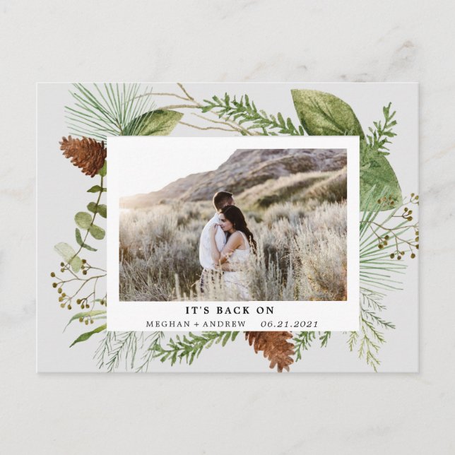 Spara datumet för fotovykortet helg vykort (Framsida)