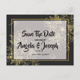 Spara datumet för Golden Ro Meddelande Vykort