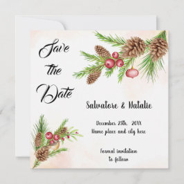 Spara datumet för julinbjudan inbjudningar