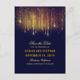 spara datumet för ljus guld-konfirmi-flottan meddelande vykort