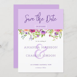 Spara datumet för modern typografi och färgstarka inbjudningar