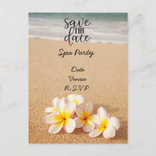 Spara datumet för Spa Meditation Yoga Plumeria Vykort