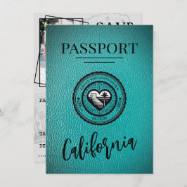 Spara datumet för Teal California Passport