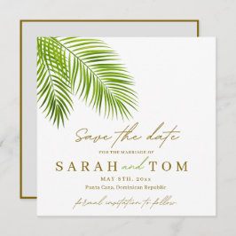 Spara datumet för Tropical Handflatan Inbjudningar