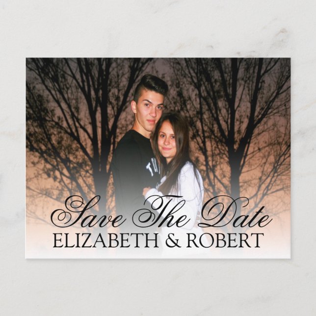 Spara Datumet | Fotomal Meddelande Vykort (Framsida)