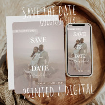 Spara datumet - gorgous_silke brun choklad färg