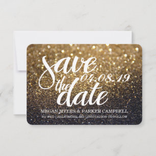 Spara datumet   Guld Lit Nite Glitter Fab II