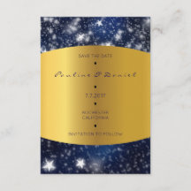 Spara datumet Himlar Nattstjärnor Guld