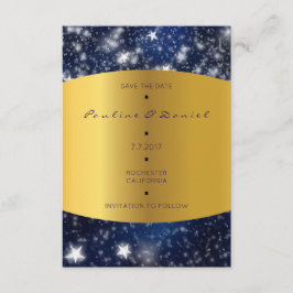 Spara datumet Himlar Nattstjärnor Guld