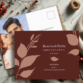 Spara datumet i den spanska markeringen meddelande vykort