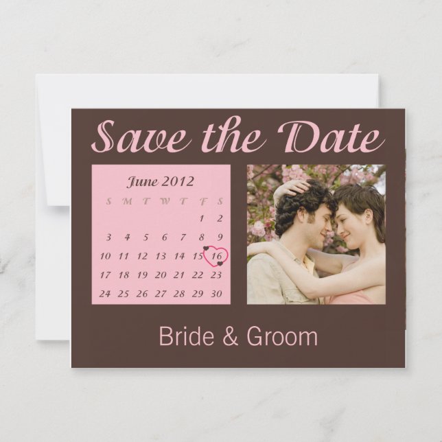 Spara datumet i juni 2012 Kalendern Inbjudan (Framsida)