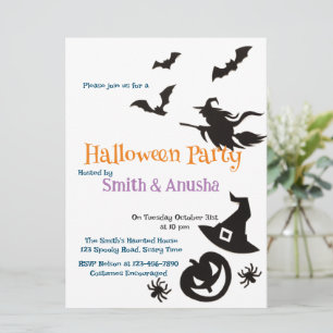 Spara datumet i Modern Halloween fest - minimalist