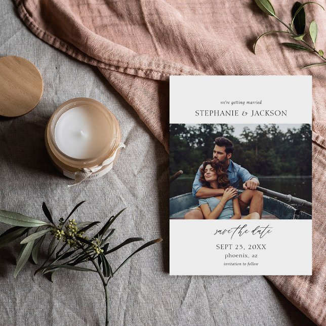 Spara datumet i Photo Modern H Pano Inbjudningar (Skapare uppladdad)