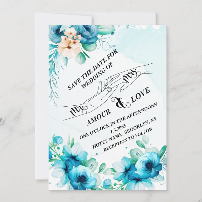 Spara datumet inbjudningar (Framsida)