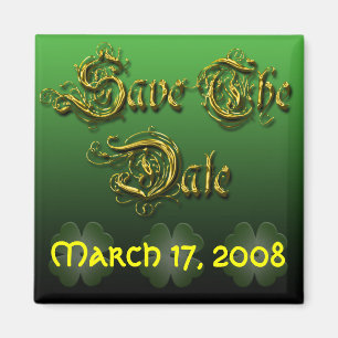 Spara datumet Irish Bröllop Magnet