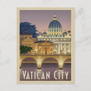 Spara datumet Italien, Rom - Vatikanstaten Meddelande Vykort