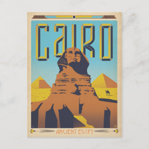 Spara datumet Kairo, Egypten Meddelande Vykort