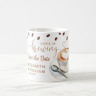 Spara datumet Kärlek bryggs Kaffemugg