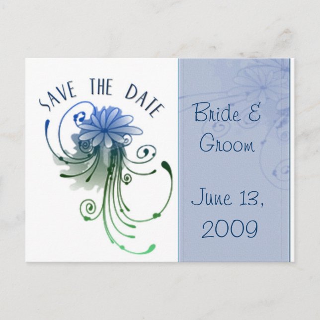 Spara datumet ... lägg till din egen text meddelande vykort (Framsida)