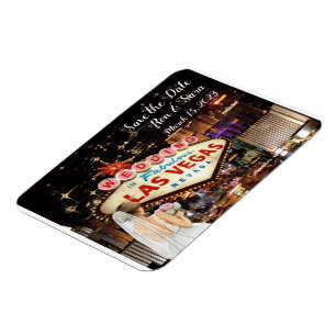 Spara datumet Las Vegas Bröllop Magnet