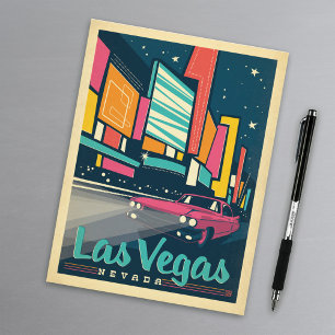 Spara datumet Las Vegas, NV Meddelande Vykort