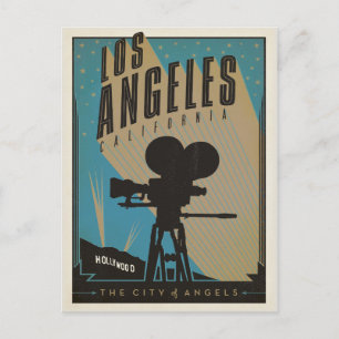 Spara datumet Los Angeles, CA Meddelande Vykort